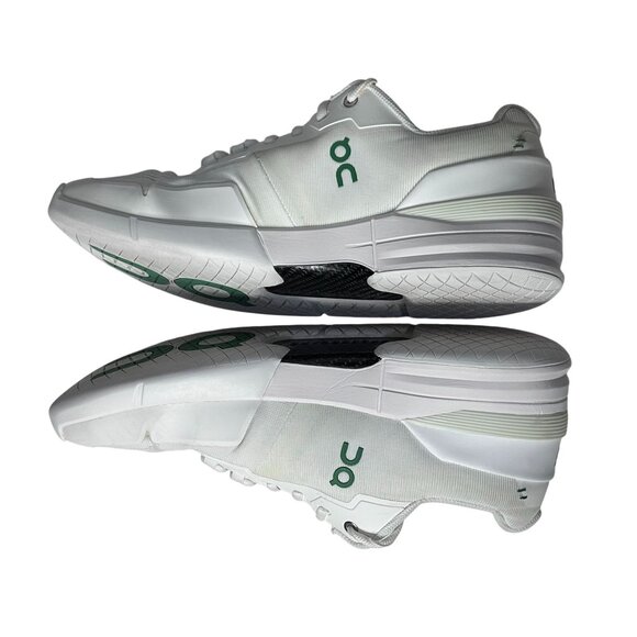 On Running The Roger Advantage Mens Tennis Shoes White/Green 12 - Picture 3 of 8